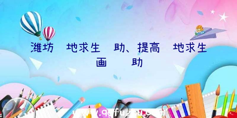 潍坊绝地求生辅助、提高绝地求生画质辅助