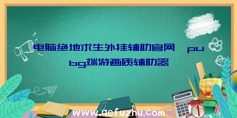 电脑绝地求生外挂辅助官网、pubg端游画质辅助器