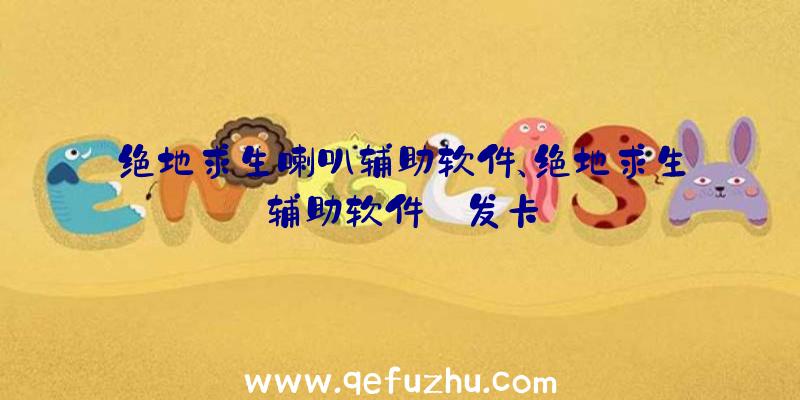 绝地求生喇叭辅助软件、绝地求生辅助软件