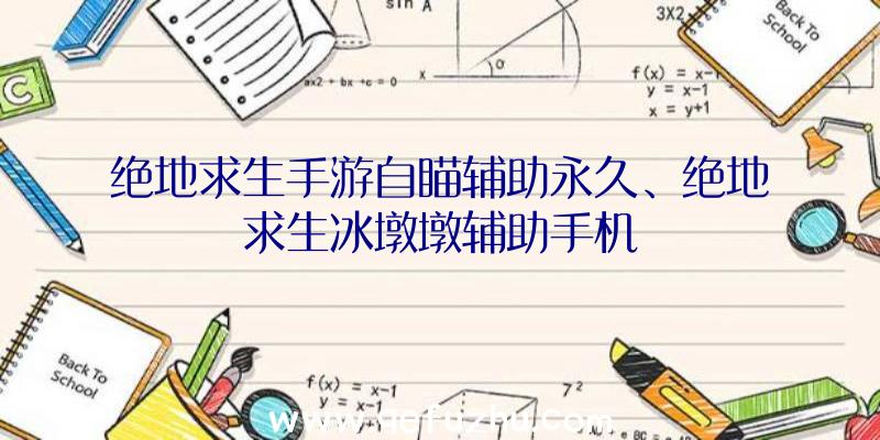 绝地求生手游自瞄辅助永久、绝地求生冰墩墩辅助手机