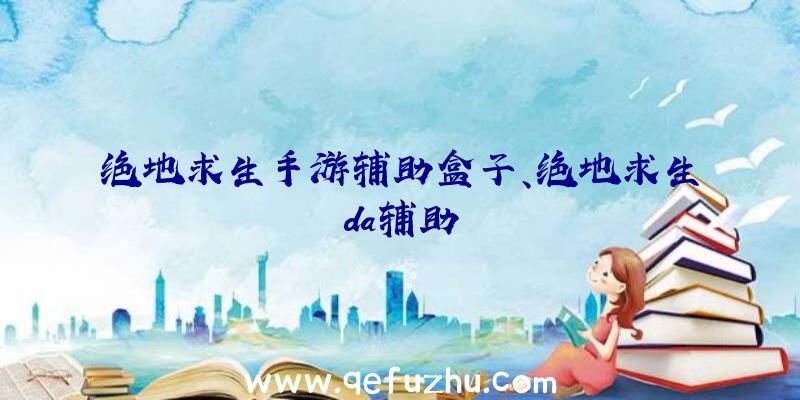 绝地求生手游辅助盒子、绝地求生da辅助