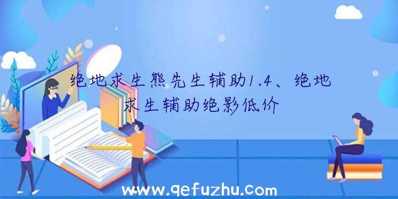 绝地求生熊先生辅助1.4、绝地求生辅助绝影低价