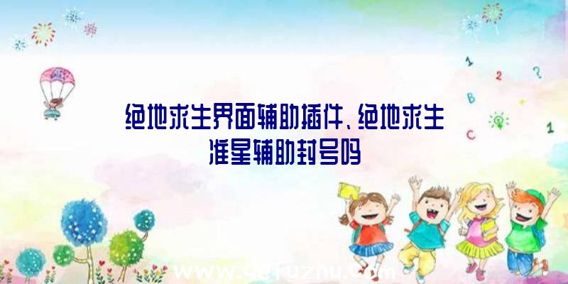 绝地求生界面辅助插件、绝地求生准星辅助封号吗