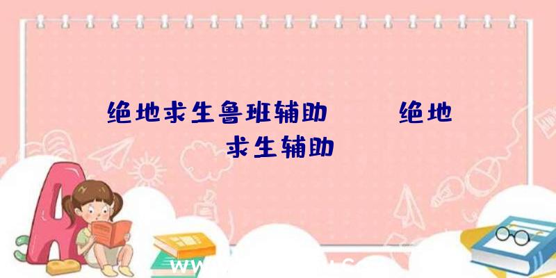 绝地求生鲁班辅助、xray绝地求生辅助