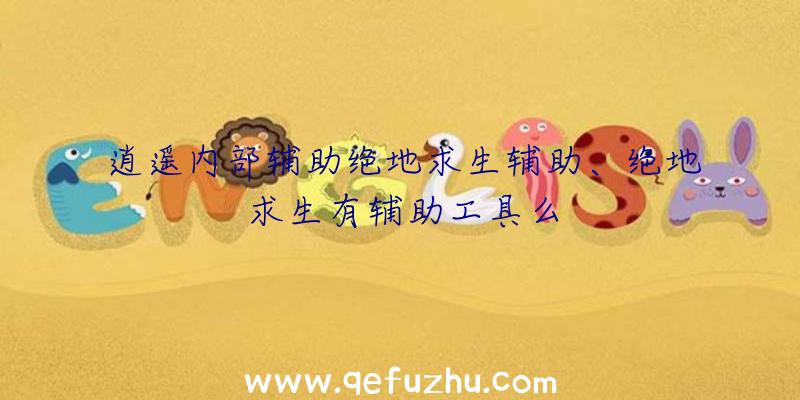 逍遥内部辅助绝地求生辅助、绝地求生有辅助工具么