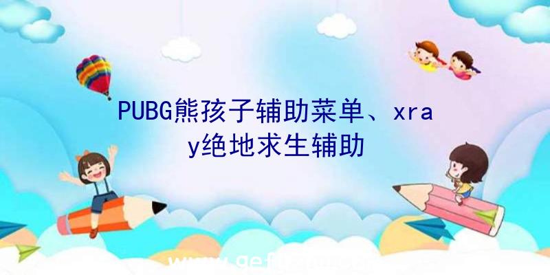 PUBG熊孩子辅助菜单、xray绝地求生辅助