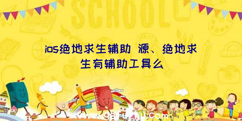 ios绝地求生辅助+源、绝地求生有辅助工具么