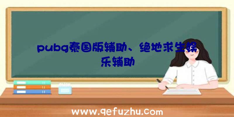 pubg泰国版辅助、绝地求生娱乐辅助
