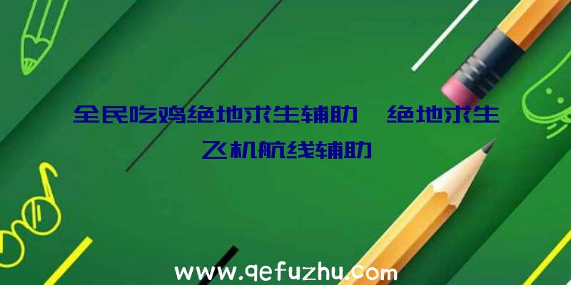 全民吃鸡绝地求生辅助、绝地求生飞机航线辅助