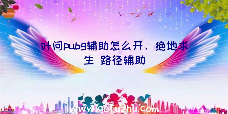 叶问pubg辅助怎么开、绝地求生