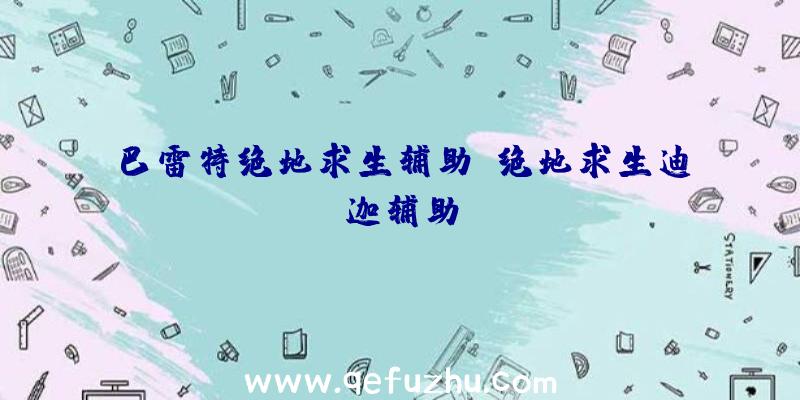 巴雷特绝地求生辅助、绝地求生迪迦辅助