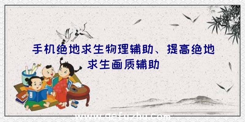手机绝地求生物理辅助、提高绝地求生画质辅助