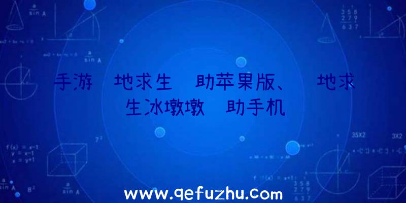 手游绝地求生辅助苹果版、绝地求生冰墩墩辅助手机