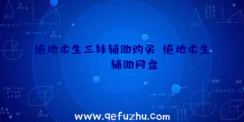绝地求生三妹辅助购买、绝地求生pubg辅助网盘