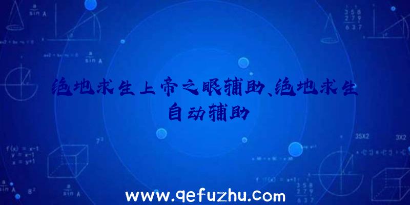 绝地求生上帝之眼辅助、绝地求生自动辅助