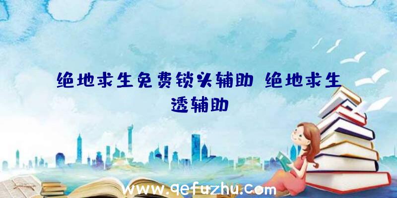 绝地求生免费锁头辅助、绝地求生透辅助