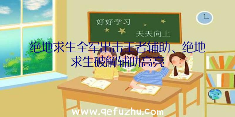 绝地求生全军出击王者辅助、绝地求生破解辅助高亮