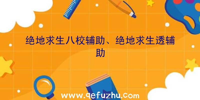 绝地求生八校辅助、绝地求生透辅助