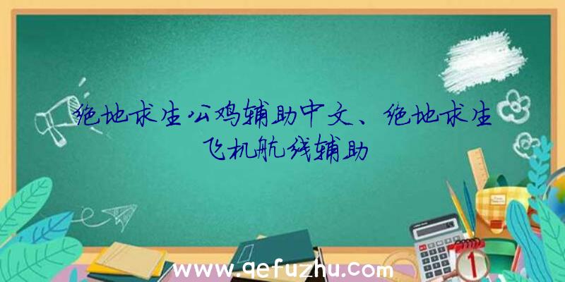 绝地求生公鸡辅助中文、绝地求生飞机航线辅助