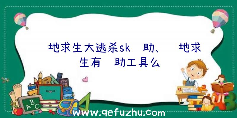 绝地求生大逃杀sk辅助、绝地求生有辅助工具么