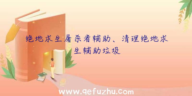 绝地求生屠杀者辅助、清理绝地求生辅助垃圾