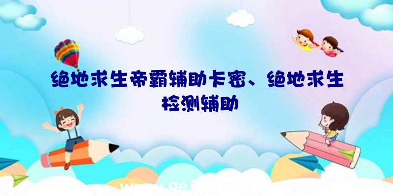 绝地求生帝霸辅助卡密、绝地求生