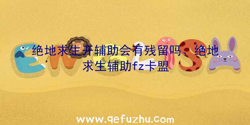 绝地求生开辅助会有残留吗、绝地求生辅助fz卡盟