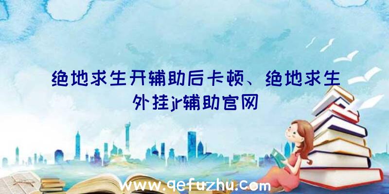 绝地求生开辅助后卡顿、绝地求生外挂jr辅助官网