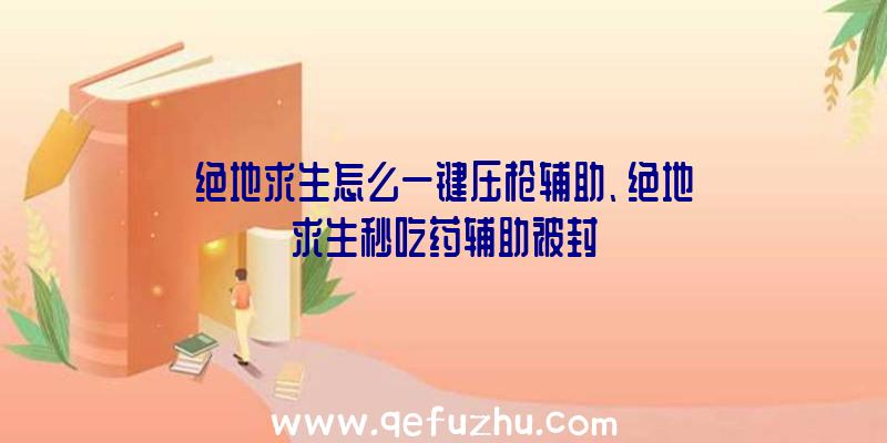 绝地求生怎么一键压枪辅助、绝地求生秒吃药辅助被封