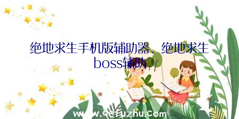 绝地求生手机版辅助器、绝地求生boss辅助