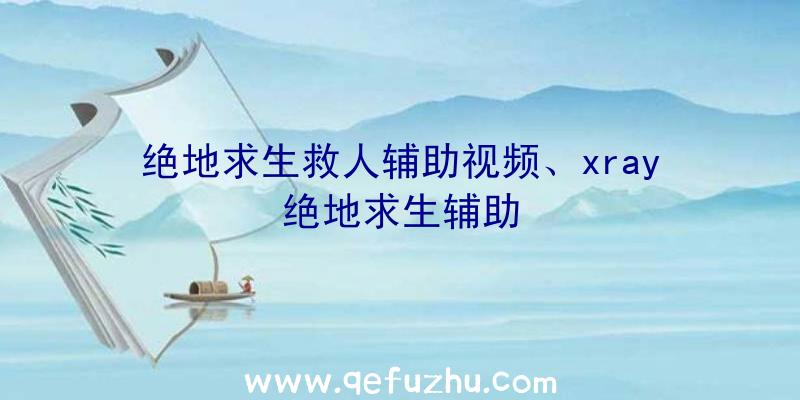 绝地求生救人辅助视频、xray绝地求生辅助