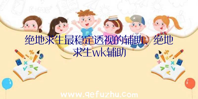 绝地求生最稳定透视的辅助、绝地求生wk辅助