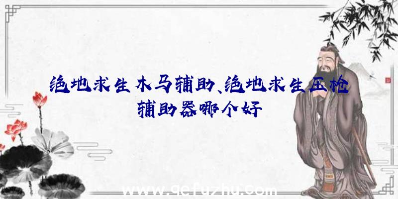 绝地求生木马辅助、绝地求生压枪辅助器哪个好