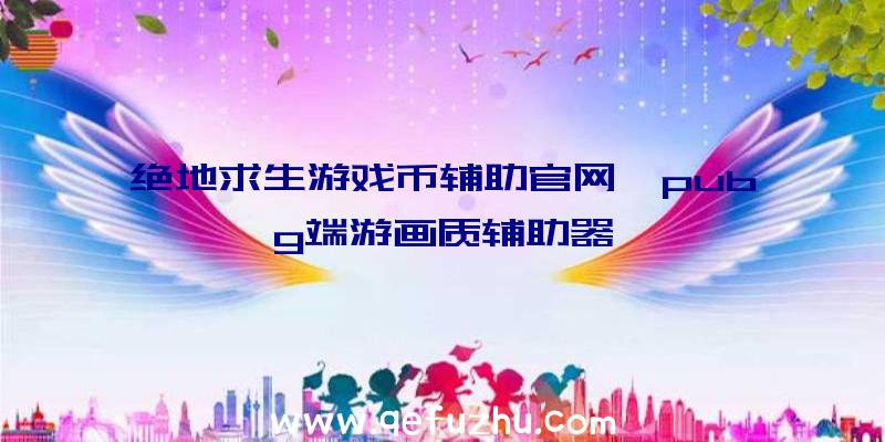 绝地求生游戏币辅助官网、pubg端游画质辅助器