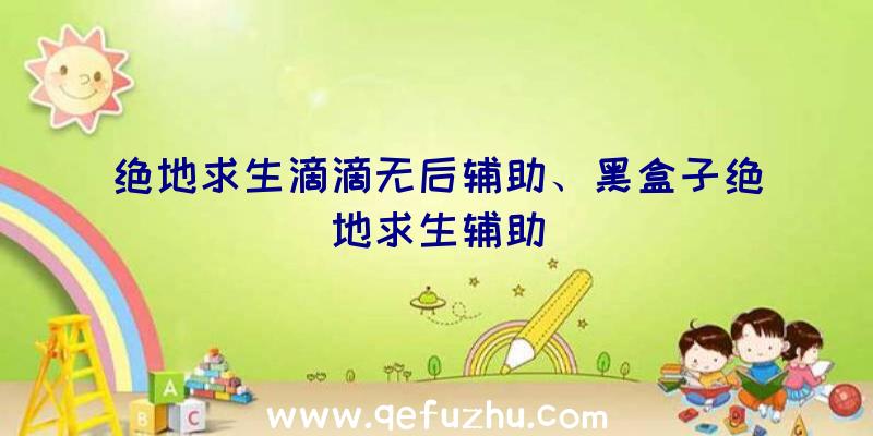 绝地求生滴滴无后辅助、黑盒子绝地求生辅助