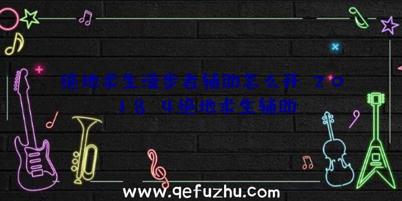 绝地求生漫步者辅助怎么开、2018.4绝地求生辅助