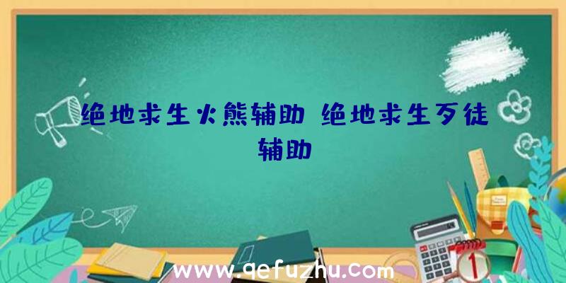 绝地求生火熊辅助、绝地求生歹徒辅助