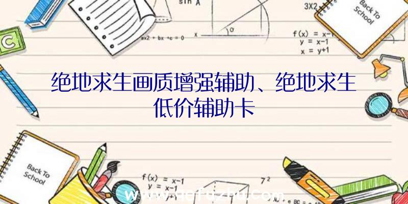 绝地求生画质增强辅助、绝地求生低价辅助卡