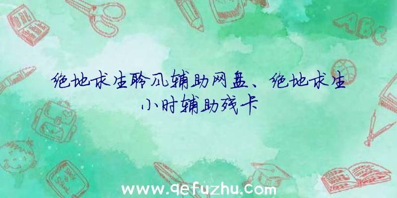 绝地求生聆风辅助网盘、绝地求生小时辅助残卡
