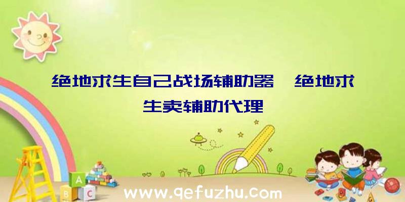 绝地求生自己战场辅助器、绝地求生卖辅助代理