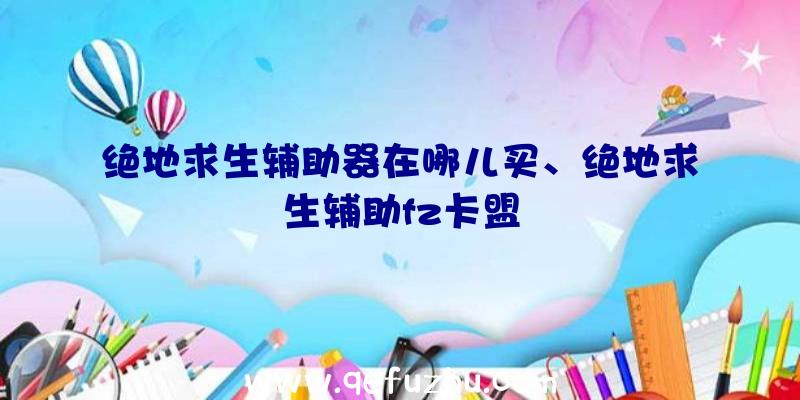 绝地求生辅助器在哪儿买、绝地求生辅助fz卡盟