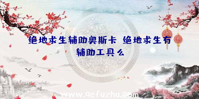 绝地求生辅助奥斯卡、绝地求生有辅助工具么