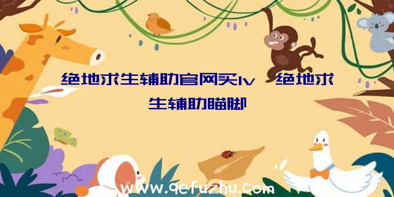 绝地求生辅助官网买lv、绝地求生辅助瞄脚