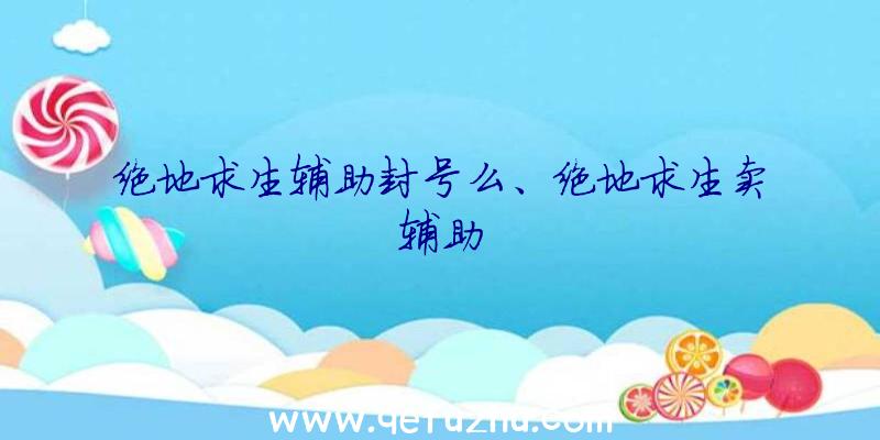 绝地求生辅助封号么、绝地求生卖辅助