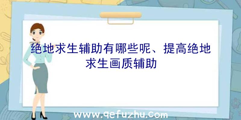 绝地求生辅助有哪些呢、提高绝地求生画质辅助