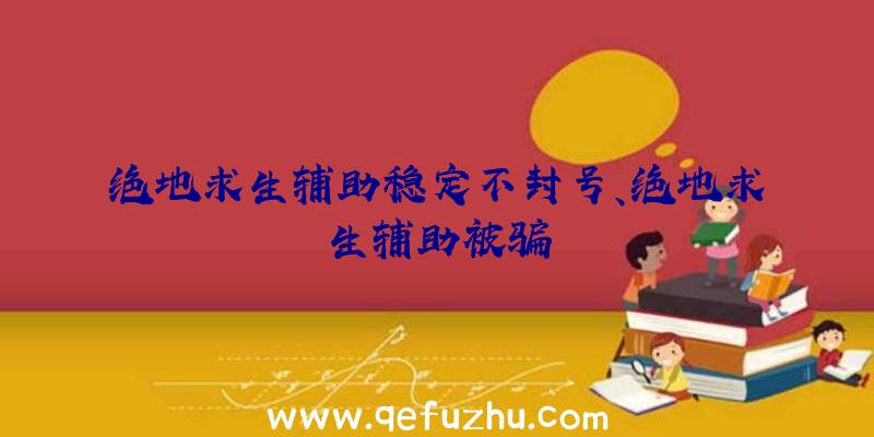 绝地求生辅助稳定不封号、绝地求生辅助被骗