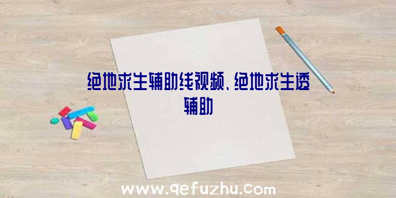 绝地求生辅助线视频、绝地求生透辅助
