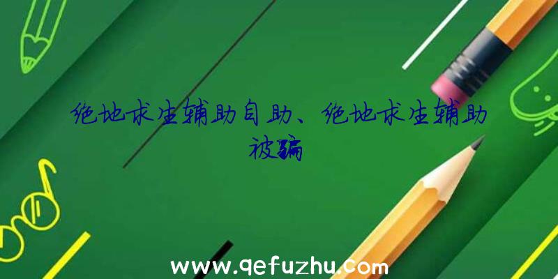 绝地求生辅助自助、绝地求生辅助被骗