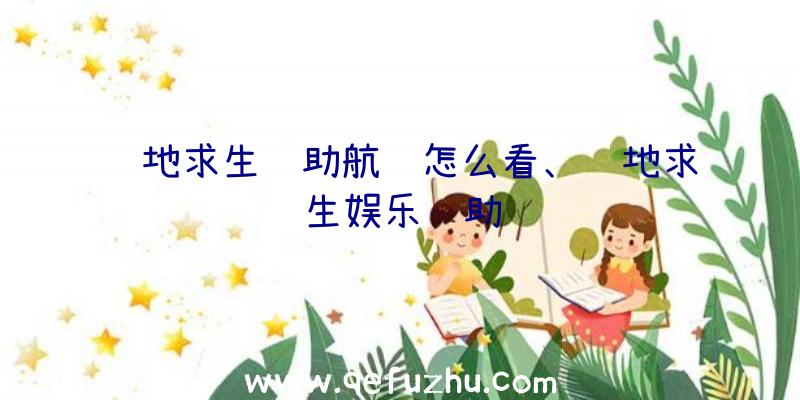 绝地求生辅助航线怎么看、绝地求生娱乐辅助