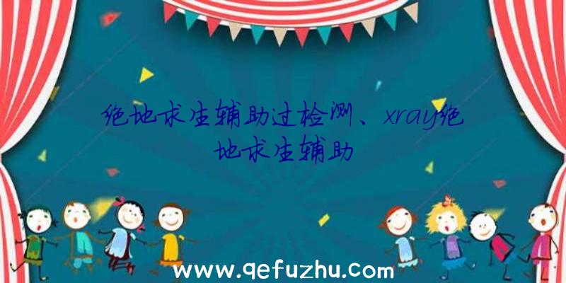 绝地求生辅助过检测、xray绝地求生辅助